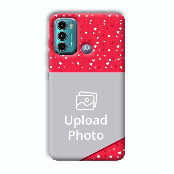 Dark Pink Customized Printed Back Cover for Motorola G40 Fusion