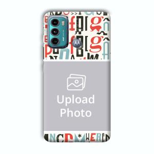 Alphabets Customized Printed Back Cover for Motorola G40 Fusion