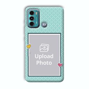 Sky Blue Customized Printed Back Cover for Motorola G40 Fusion