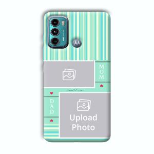 Mom Dad Customized Printed Back Cover for Motorola G40 Fusion