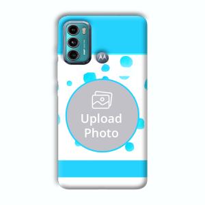 Bluish Customized Printed Back Cover for Motorola G40 Fusion