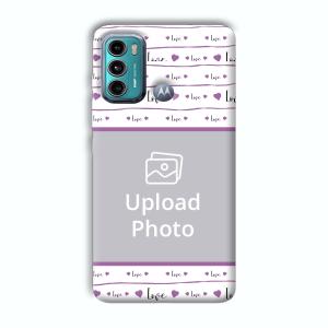 Love Love Customized Printed Back Cover for Motorola G40 Fusion