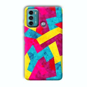 Pink Yellow Pattern Phone Customized Printed Back Cover for Motorola G40 Fusion