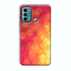 Red Orange Phone Customized Printed Back Cover for Motorola G40 Fusion