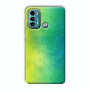 Green Pattern Phone Customized Printed Back Cover for Motorola G40 Fusion