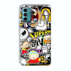 Cartoons Phone Customized Printed Back Cover for Motorola G40 Fusion