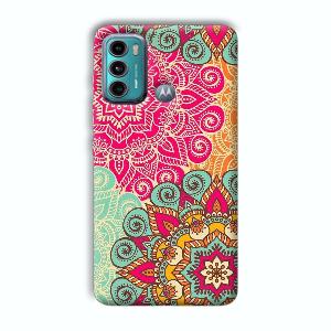 Floral Design Phone Customized Printed Back Cover for Motorola G40 Fusion