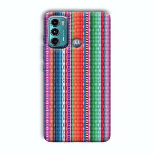 Fabric Pattern Phone Customized Printed Back Cover for Motorola G40 Fusion
