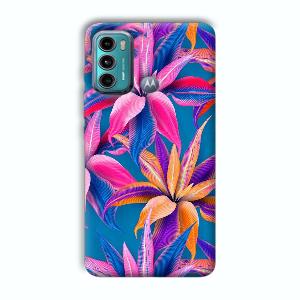 Aqautic Flowers Phone Customized Printed Back Cover for Motorola G40 Fusion