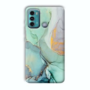 Green Marble Phone Customized Printed Back Cover for Motorola G40 Fusion