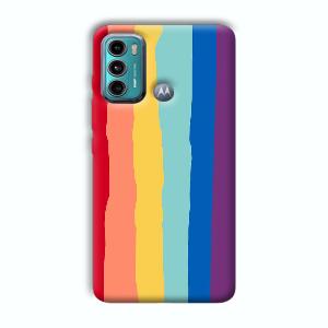Vertical Paint Phone Customized Printed Back Cover for Motorola G40 Fusion