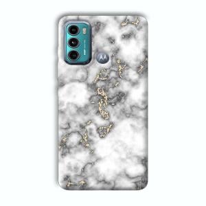 Grey White Design Phone Customized Printed Back Cover for Motorola G40 Fusion