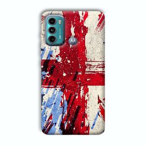 Red Cross Design Phone Customized Printed Back Cover for Motorola G40 Fusion