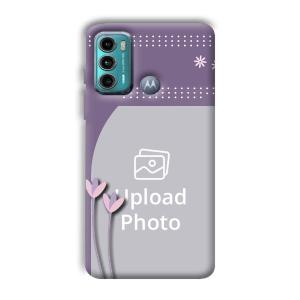 Lilac Pattern Customized Printed Back Cover for Motorola G60