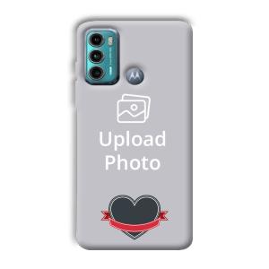 Heart Customized Printed Back Cover for Motorola G60