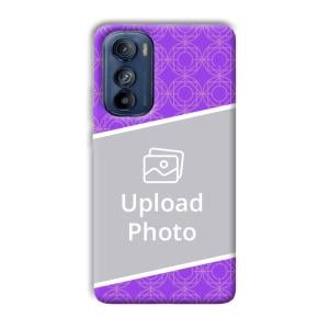 Purple Design Customized Printed Back Cover for Motorola Edge 30