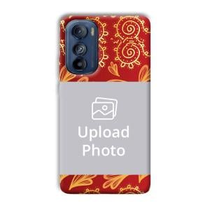 Red Design Customized Printed Back Cover for Motorola