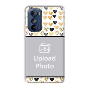 Small Hearts Customized Printed Back Cover for Motorola Edge 30