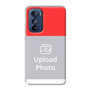 Red White Customized Printed Back Cover for Motorola