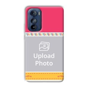 Pink Yellow Customized Printed Back Cover for Motorola Edge 30