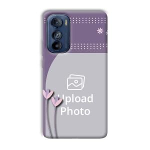 Lilac Pattern Customized Printed Back Cover for Motorola