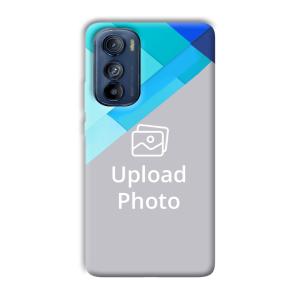 Bluish Patterns Customized Printed Back Cover for Motorola