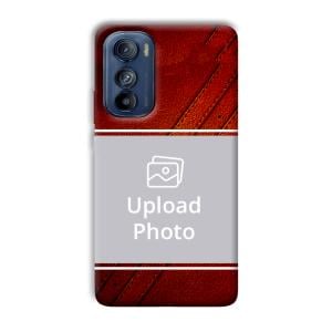 Solid Red Customized Printed Back Cover for Motorola Edge 30