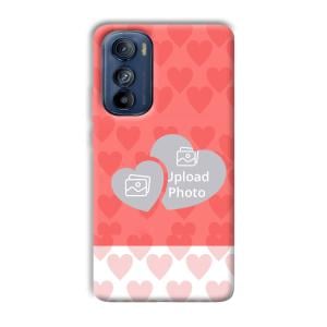 2 Hearts Customized Printed Back Cover for Motorola Edge 30