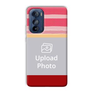 Red Pink Design Customized Printed Back Cover for Motorola Edge 30