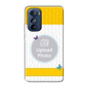 Butterflies & Yellow Customized Printed Back Cover for Motorola Edge 30