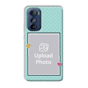 Sky Blue Customized Printed Back Cover for Motorola