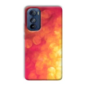 Red Orange Phone Customized Printed Back Cover for Motorola