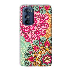 Floral Design Phone Customized Printed Back Cover for Motorola Edge 30