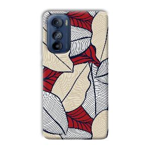 Leafy Pattern Phone Customized Printed Back Cover for Motorola Edge 30