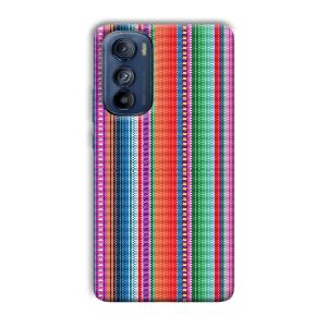 Fabric Pattern Phone Customized Printed Back Cover for Motorola