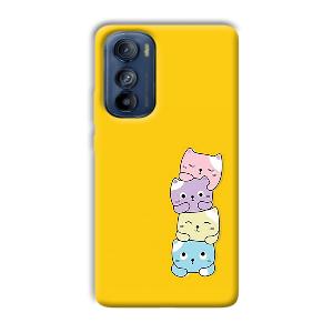 Colorful Kittens Phone Customized Printed Back Cover for Motorola Edge 30