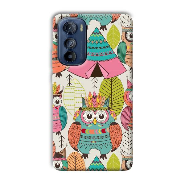 Fancy Owl Phone Customized Printed Back Cover for Motorola