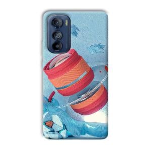 Blue Design Phone Customized Printed Back Cover for Motorola