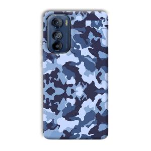 Blue Patterns Phone Customized Printed Back Cover for Motorola