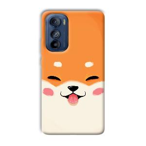 Smiley Cat Phone Customized Printed Back Cover for Motorola Edge 30