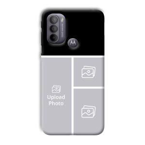 White Lines Customized Printed Back Cover for Motorola G31