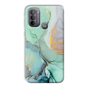 Green Marble Phone Customized Printed Back Cover for Motorola G31