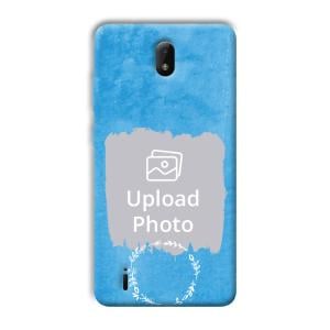 Blue Design Customized Printed Back Cover for Nokia