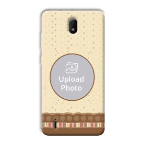 Brown Design Customized Printed Back Cover for Nokia