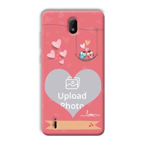 Love Birds Design Customized Printed Back Cover for Nokia C01 Plus