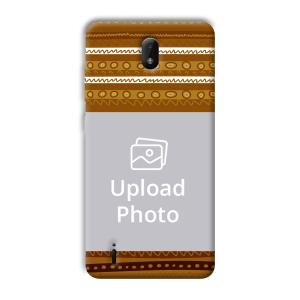 Brown Lines Customized Printed Back Cover for Nokia C01 Plus
