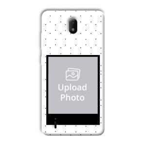 White Background  Customized Printed Back Cover for Nokia