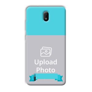 Blue Customized Printed Back Cover for Nokia C01 Plus