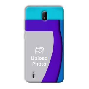 Blue Waves Customized Printed Back Cover for Nokia C01 Plus