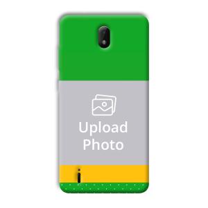 Green Yellow Customized Printed Back Cover for Nokia